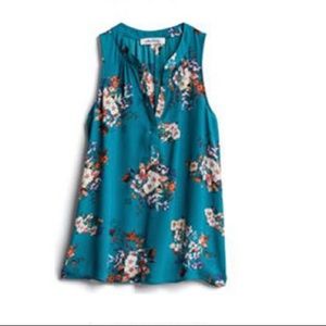 Alice Blue Sonoma Henley Sleeveless Top